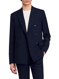 Double-Breasted Suit Jacket
