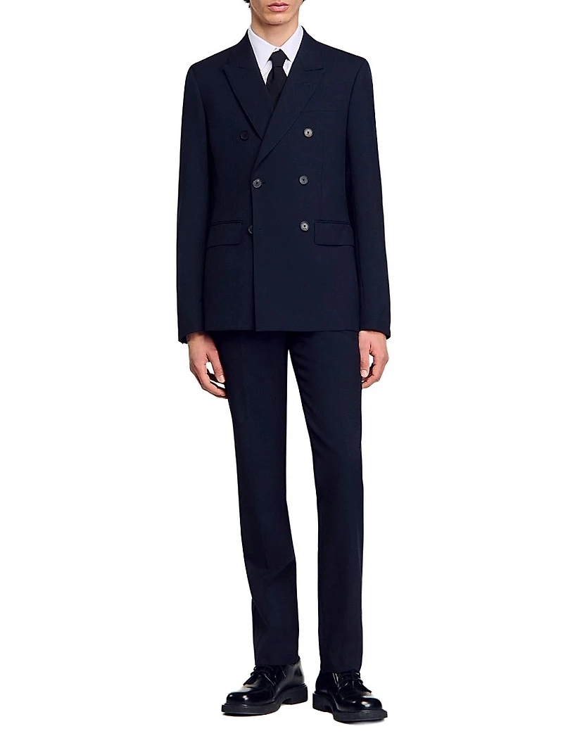 Double-Breasted Suit Jacket