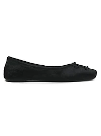 Charlotte Calf Hair Ballerina Flats