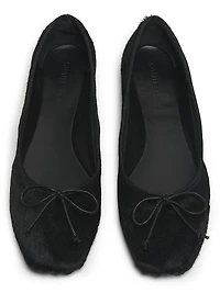Charlotte Calf Hair Ballerina Flats