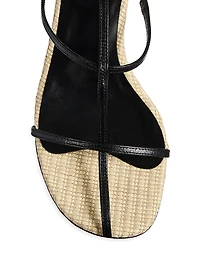 Cage 75MM Leather Sandals