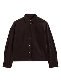 Nina Cropped Corduroy Shacket