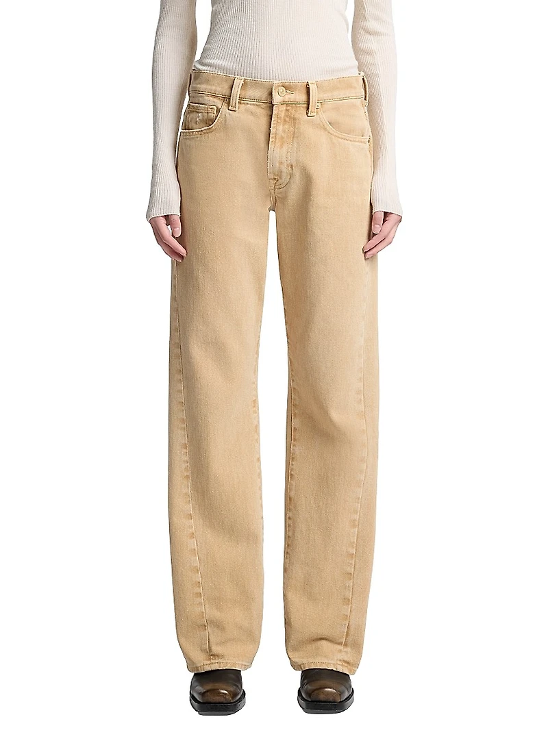 Twisted Tess Cotton Trousers