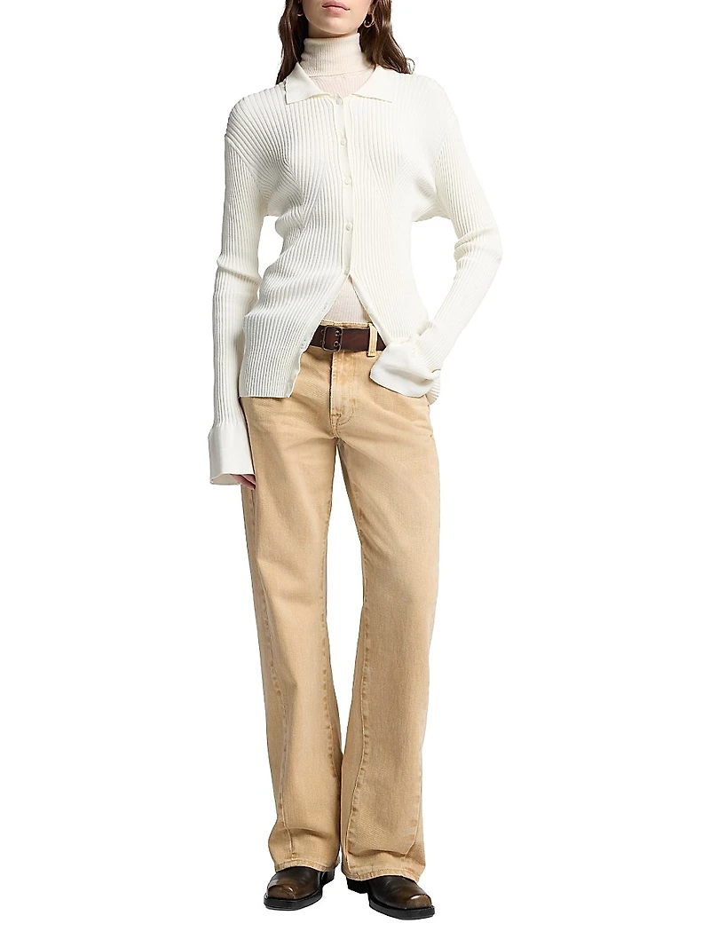 Twisted Tess Cotton Trousers