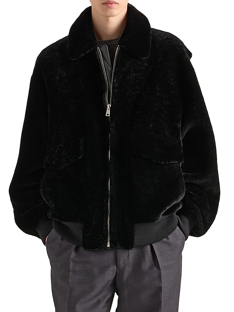 Shearling Bomber Jacket