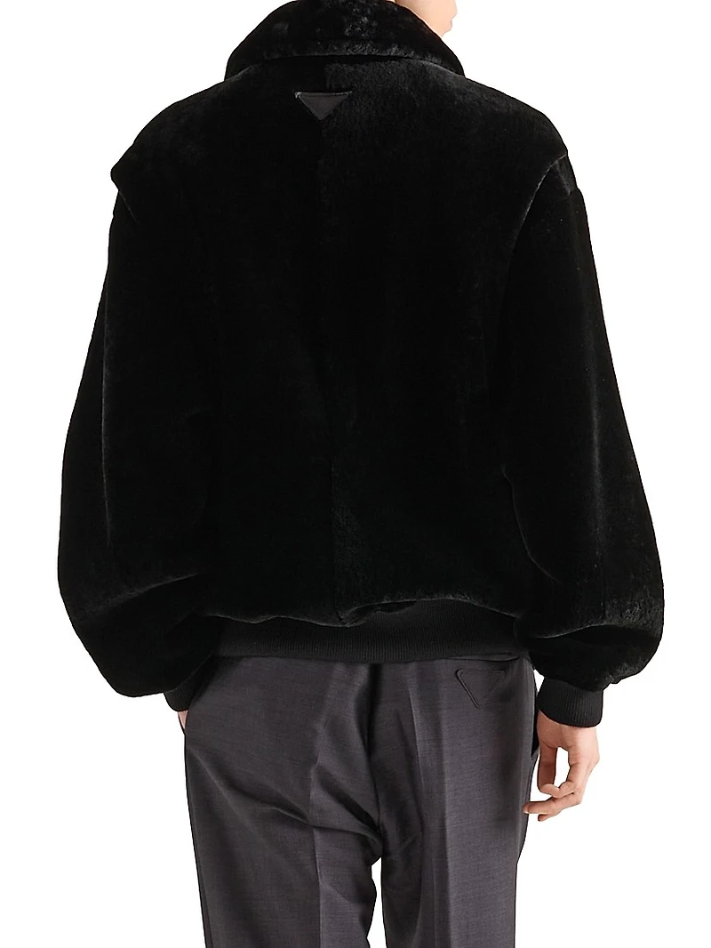 Shearling Bomber Jacket