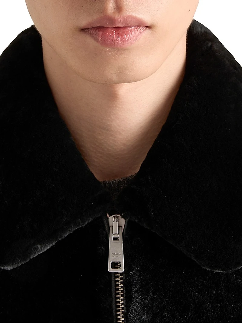 Shearling Bomber Jacket