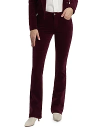 Stevie Velveteen Mid-Rise Pants