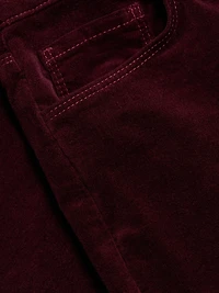 Stevie Velveteen Mid-Rise Pants