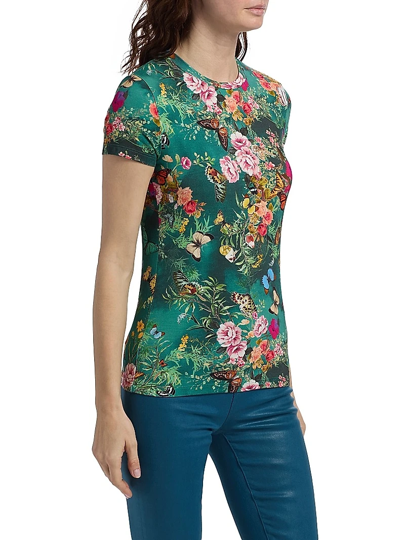 Ressi Butterfly Foral T-Shirt