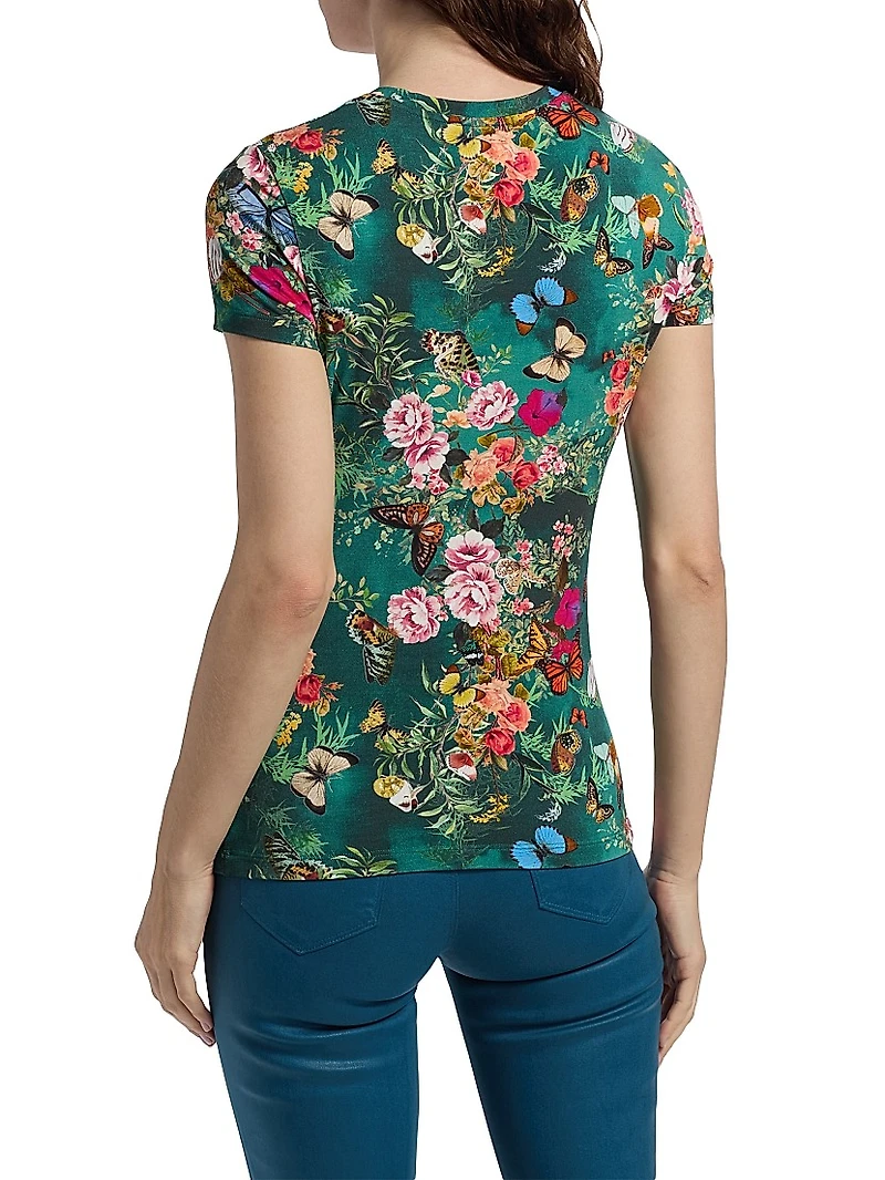 Ressi Butterfly Foral T-Shirt
