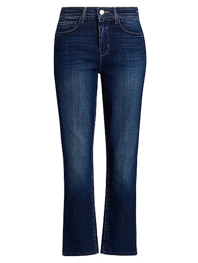 Celestia Cropped Ultra High-Rise Slim-Straight Jeans