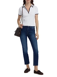 Celestia Cropped Ultra High-Rise Slim-Straight Jeans