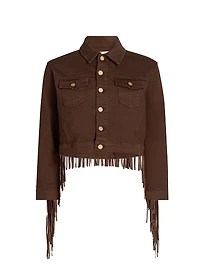 Koda Crop Fringe Jacket