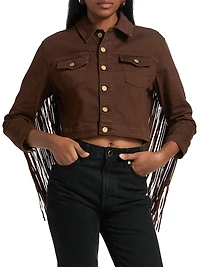 Koda Crop Fringe Jacket