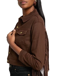 Koda Crop Fringe Jacket