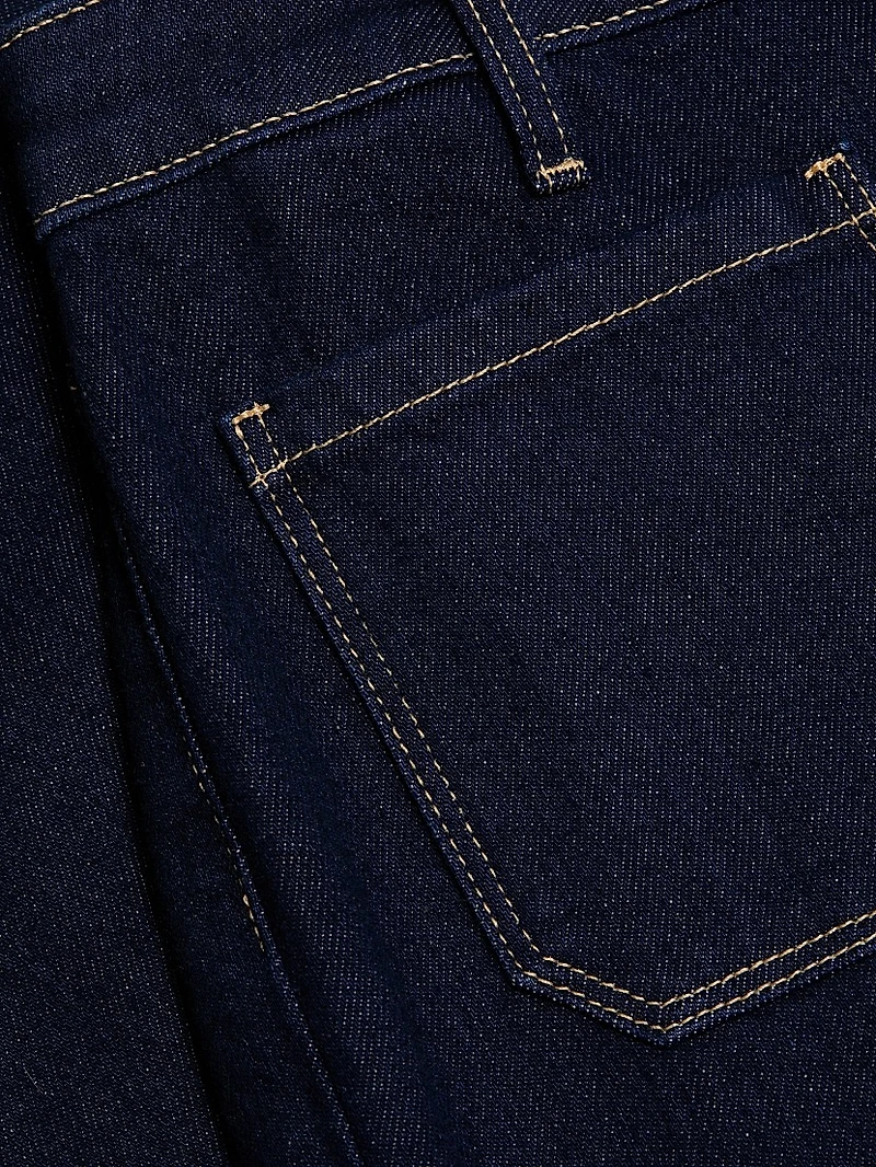 Nolan Patch Pocket Wide-Leg Jeans