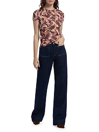 Nolan Patch Pocket Wide-Leg Jeans