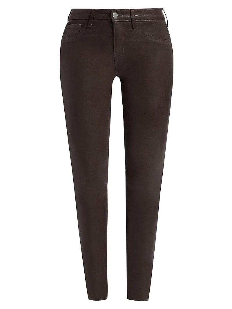 Marguerite Mid-Rise Coated Skinny Jeans