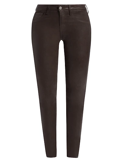 Marguerite Mid-Rise Coated Skinny Jeans