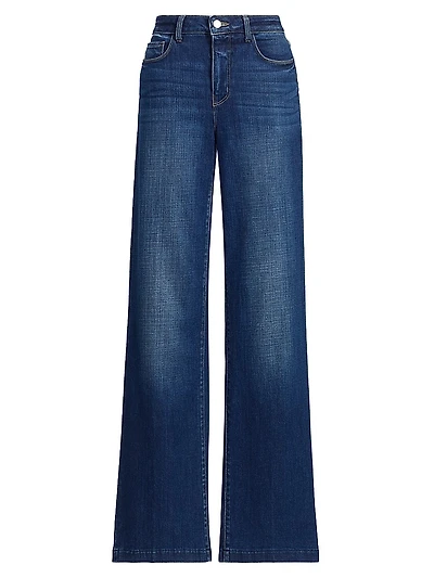 Scottie Denim High-Rise Wide-Leg Jeans
