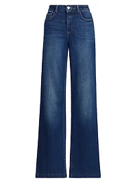 Scottie Denim High-Rise Wide-Leg Jeans