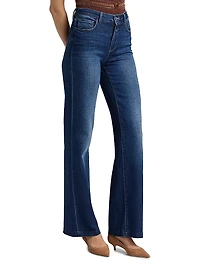Scottie Denim High-Rise Wide-Leg Jeans