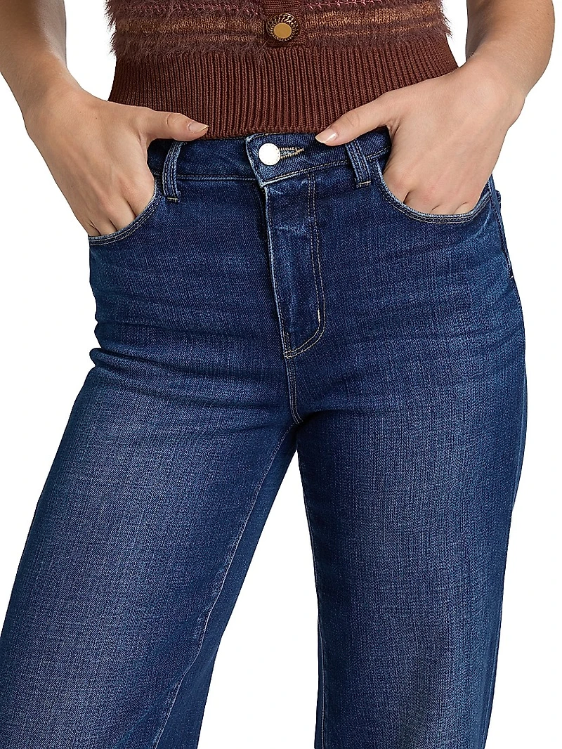 Scottie Denim High-Rise Wide-Leg Jeans