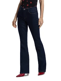 Selma High-Rise Sleek Boot-Cut Jeans