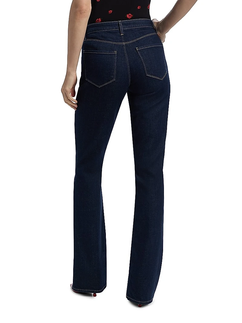 Selma High-Rise Sleek Boot-Cut Jeans
