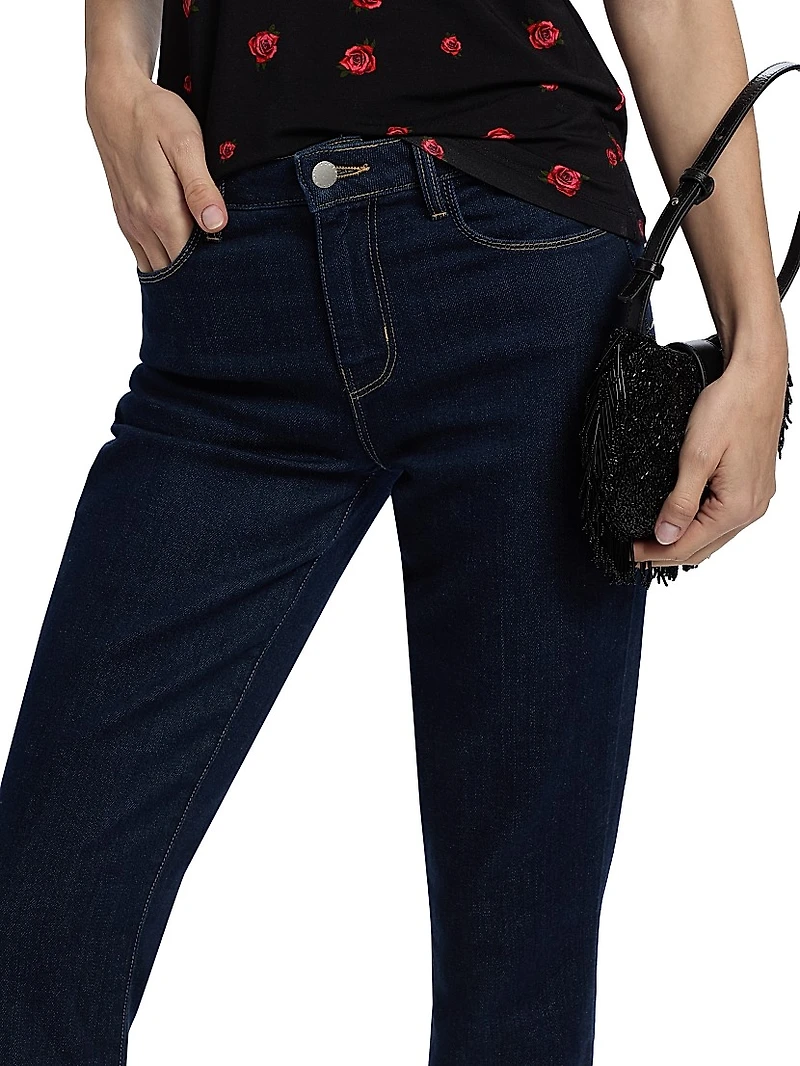 Selma High-Rise Sleek Boot-Cut Jeans