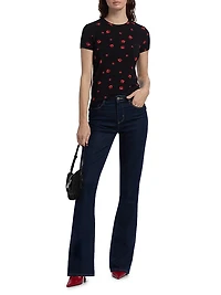 Selma High-Rise Sleek Boot-Cut Jeans