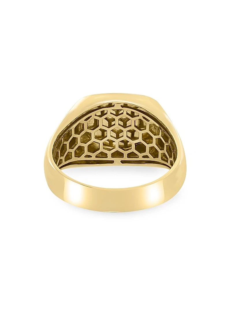 14K Yellow Gold Signet Ring