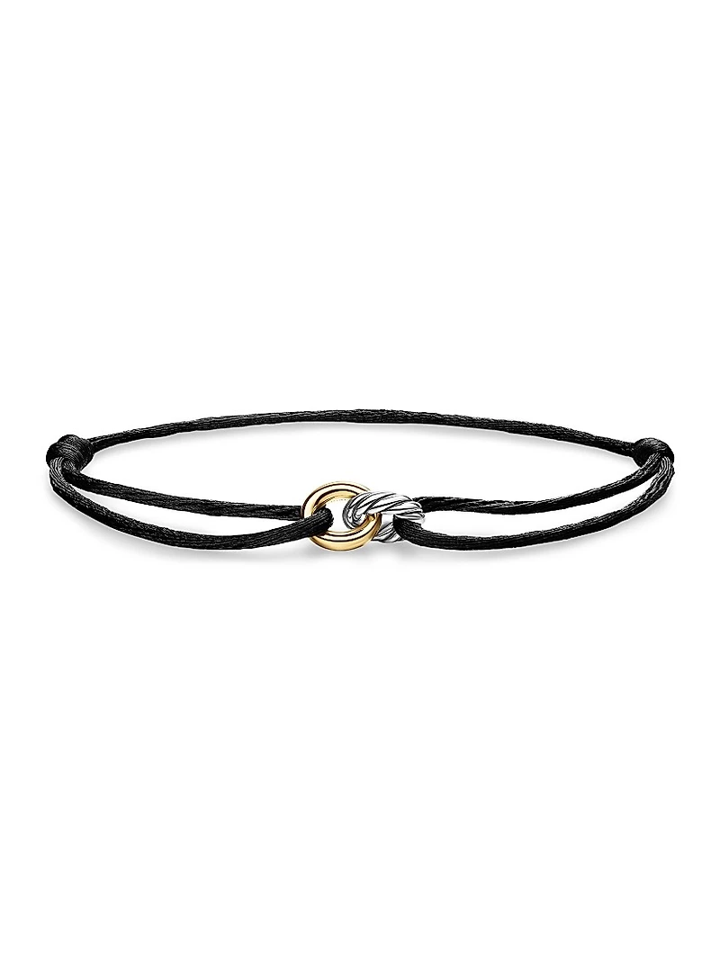 Sculpted Cable Linked Cord Bracelet