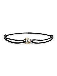 Sculpted Cable Linked Cord Bracelet
