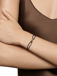 Sculpted Cable Linked Cord Bracelet