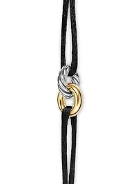 Sculpted Cable Linked Cord Bracelet