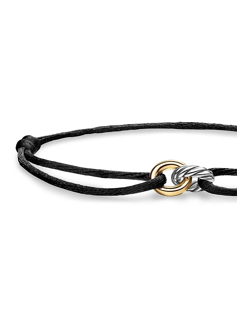 Sculpted Cable Linked Cord Bracelet