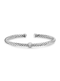 Cable Flex Station Bracelet Sterling Silver