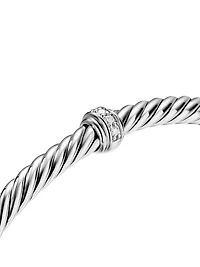 Cable Flex Station Bracelet Sterling Silver