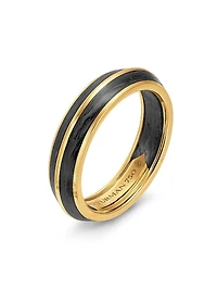 Knife Edge Band Ring 18K Yellow Gold