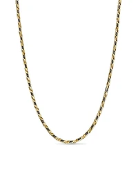 Streamline Faceted Chain Necklace 18K Yellow Gold