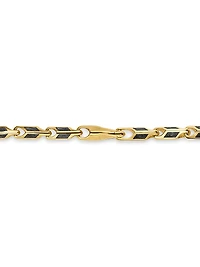 Streamline Faceted Chain Necklace 18K Yellow Gold