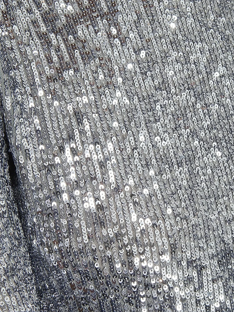 Sequinned Turtleneck Top