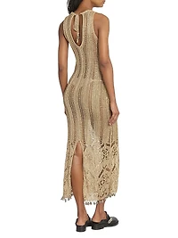 Crochet Slim-Fit Maxi Dress