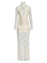 Lace Sheath Maxi Dress