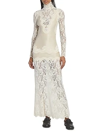 Lace Sheath Maxi Dress