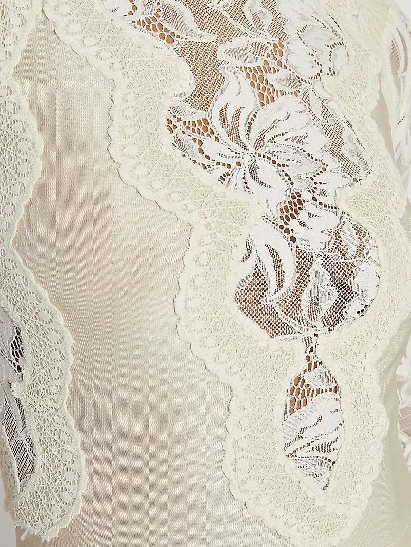 Lace Sheath Maxi Dress