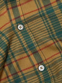 Plaid Cashmere-Wool Big Shirt