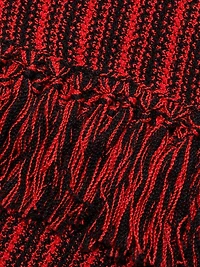 Stripe Scoopneck Fringe Dress